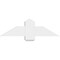 Ekena Millwork Eugene Architectural Grade PVC Gable Bracket, 36"W x 10 1/2"H x 2"D x 6"F, 7/12 Pitch GBP036X11X0206EUG00 - alternate 4